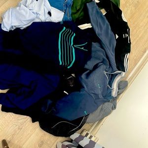 Assortment of golf quarter zips- Nike, Under Armour, Peter Millar, Footjoy, PGA